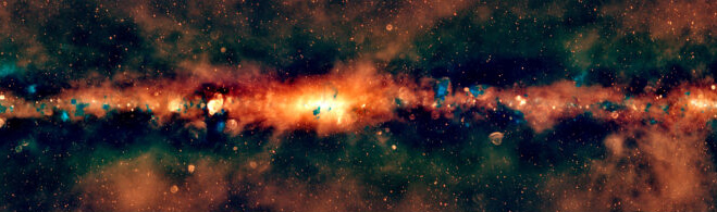 202609_universe_gleamxmilkywayradioimage_crop Astronomers from the International Centre of Radio Astronomy Research (ICRAR) have created the largest low-frequency radio colour image of the Milky Way ever assembled, a small part of which is pictured here. Surveys were conducted using the Murchison Widefield Array (MWA) telescope located at Inyarrimanha Ilgari Bundara, the CSIRO Murchison Radio-Astronomy Observatory on Wajarri Yamaji Country in Western Australia.